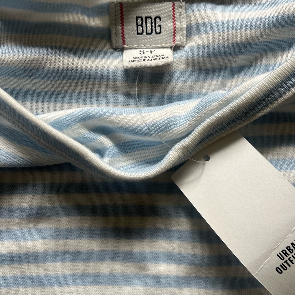 BDG Blue and White Striped Shirt